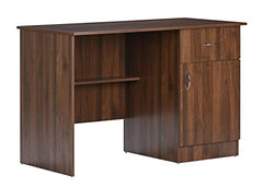 DeckUp Hermes Engineered Wood Study & Computer Table and Office Desk (Walnut, Matte Finish)