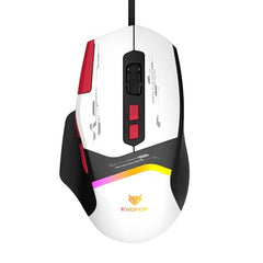 EvoFox Blaze 2 Plus Wired Gaming Mouse, 16,000 DPI, 1000Hz Polling Rate, 8 Programmable Buttons, RGB Lighting, Lightweight 98g, 220 IPS, 30G Acceleration, Windows & Mac Web Customization App