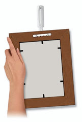 3M Command Sawtooth Picture Hangers, Photo frame Hooks, Holds 1.8 kg, No Paint Damage, Holds Strongly, Reusable, Adhesive hooks for wall, Multi-surface (White, 4 hooks, 6 strips)