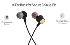 JGD Boom J4 Bluetooth Earphones with 13mm Drivers, Rich Music Experience, 20 Hours Playtime, Type C Fast Charging, Neckband Earphones with Magnetic earpiece,Voice Assistant and Mic (Blue)