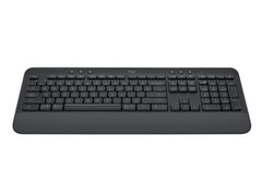 Logitech Signature K650 Wireless Keyboard with Wrist Rest, Full-Size, BLE Bluetooth or Logi Bolt USB Receiver, Comfort Deep-Cushioned Keys, Numpad, Compatible with Most OS/PC/Windows/Mac-Black