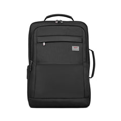 VIP Legacy 17 Inch Convertible Laptop Backpack 25L | Water-Resistant with USB Charging Port | Padded Laptop Sleeve, 3 Compartments, Front Organizer | Office & Travel Backpack for Men & Women (Black)