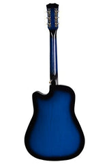 Juârez Acoustic Guitar Kit, JRZ38C/BK 38 Inch Cutaway, 038C with Bag, Strings, Pick and Strap, Black