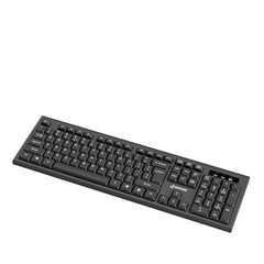 EARTHONIC Wired USB Keyboard for Laptop, PC & Desktop, Full Size USB Computer Keyboard with Numeric Keypad, Quiet Soft Keys, Multimedia Controls, Adjustable Stand, 1.4m Cable, Black
