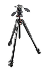 Manfrotto 190 Aluminium 3-Section Tripod with Head
