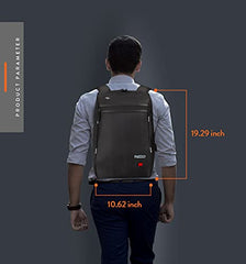 PAZZO Milestone Laptop bag for men | Office bag for men| Laptop Backpack for Men and Women with Anti-Theft Design, USB Port and 1 Year Warranty | Fits up to 15.6 inch Laptop, Macbook ~ Blue