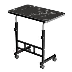 Multi-Purpose Laptop Table, Study Table| Heavy Duty Bed Table| Adjustable for Height, Portable for Office, Work Form Home | DIY Table, Easy to Asembl(Black Ajustable)
