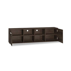 DeckUp Soneva Engineered Wood TV Unit (Wotan Oak & White, Matte Finish)
