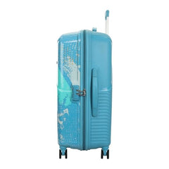 Kamiliant by American Tourister ATHER | Printed Trolley Bag Set of 3 (55+68+79 cms) for Travel|Hard Case Polypropylene (PP) Suitcase|360° 8-Wheel Spinner Luggage Trolley|Combination Lock | Black