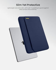 tomtoc Slim Laptop Sleeve for 14-inch MacBook Pro M2/M1 Pro/Max A2779 A2442 2023-2021, Water-Resistant Protective Case for 13-inch MacBook Air/Pro M2/M1 with a Hard Cover, Laptop Accessory Bag