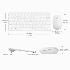 Rapoo 9010M Multi Device Wireless & Bluetooth Keyboard & Mouse Combo, White