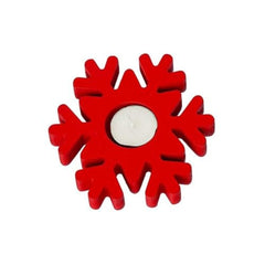 eCraftIndia Wooden Floral Printing Block Decorative Tea Light Candle Holders (Set of 12, Green White) Diwali Christmas Decorations Items for Home Office Christmas Gifts for Women Men Family Friend