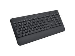Logitech Signature K650 Wireless Keyboard with Wrist Rest, Full-Size, BLE Bluetooth or Logi Bolt USB Receiver, Comfort Deep-Cushioned Keys, Numpad, Compatible with Most OS/PC/Windows/Mac-Black