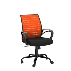 beAAtho® Verona Mesh Mid Back Ergonomic Office Chair with 3 Years Limited Warranty - Adjustable Height, Strong Metal Base, Revolving Study & Computer Chair for Work from Home (Grey)