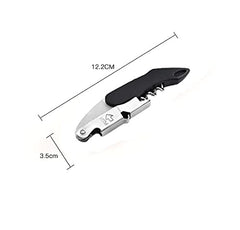 SYGA Three in one Wine Opener,Bottle Opener Made of Stainless Steel Black