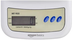 Amazon Basics Portable Digital Weighing Scale for Kitchen | Electronic Weighing Scale With Back light LCD Display and high precision sensors | Range of 1g-10 kg (Black)