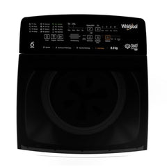 Whirlpool 8 KG 5 Star Fully Automatic Top Load Washing Machine | In-Built Heater | Soft Closing Lid | Hard Water Wash (360° BloomWash Pro, Graphite)