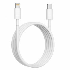 27W Type C to Lightning Fast Charging Cable - Durable White USB Cable for Apple Devices