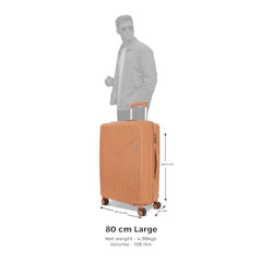 KAMILIANT by American Tourister Savvy | Trolley Bag Set of 3 (55+70+80 cms) for Travel| Hard Case Polypropylene (PP) Suitcase | 360° 8-Wheel Luggage Trolley | Combination Lock | Cress Green