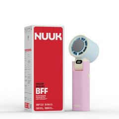NUUK BFF Personal Hand Fan | 13000 RPM with IceTouch™ | 3600mAh Rechargeable Battery up to 10 hrs | Portable Mini Fan | 100-Speed Dial | For Travel, Office, Makeup & Outdoor | 1 Yr + 1 Month Warranty