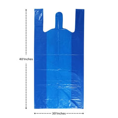 VETAS Blue Garbage Bag (30x40 inch)- 15 Pieces, Heavy Duty 75 Micron, Jumbo Size,Dustbin Bag Waste Bag Professional Grade Medical Bag,Packaging,Biodegradable