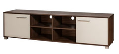 DeckUp Soneva Engineered Wood TV Unit (Wotan Oak & White, Matte Finish)