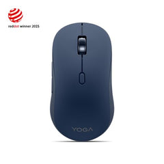 Lenovo Yoga Bluetooth Silent Mouse, 3 Level DPI Adjustment, 36 Month Battery Life, Bluetooth 5.3, 3 Device Paring, Whisper Quiet, Programmable Buttons, Smooth Finish, Luna Grey
