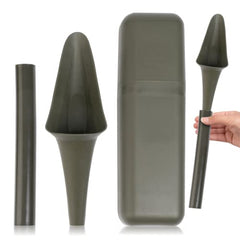SHEWEE Flexi + Case - Reusable Pee Funnel – A Flexible, Larger Version Of The Original Female Urination Device Since 1999! Quickly, Easily & Discreetly, Wee Standing Up. Comes with Pipe & Case (Black)