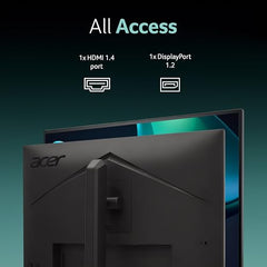Acer B277U GB 27 inch WQHD (2560x1440) IPS Monitor | ErgoStand Tilt Swivel Pivot Height Adjust | 120Hz AdaptiveSync |TUV Low BlueLight | Strong Sturdy Design | HDMI DP Audio Out | Speakers I Black