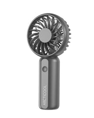 ARCTICOOL Portable Mini Fan - Rechargeable Hand Fan with 3 Adjustable Speeds, 2000mAh Battery, Lightweight Design, Low Noise, and Easy Portability for Indoor and Outdoor Use (Deep Black)