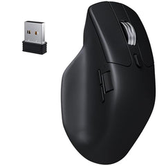 Keychron M6 Silent Wireless Gaming Mouse, 1000Hz Polling, Bluetooth 5.3/2.4GHz/Wired, PixArt 3311 Optical Sensor up to 12,000 DPI, Lightweight 3.03 oz(86g), Programmable, for Windows/Mac/Linux – Black