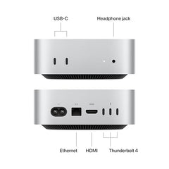 Apple 2024 Mac mini Desktop Computer with M4 chip with 10‑core CPU and 10‑core GPU: Built for Apple Intelligence, 16GB Unified Memory, 512GB SSD Storage, Gigabit Ethernet. Works with iPhone/iPad