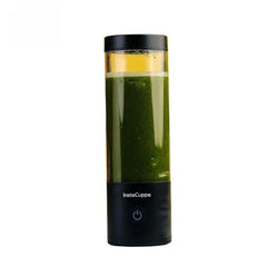 InstaCuppa Portable Blender Bottle, Long Lasting 6000 mAh Battery with Fast Charging, LED Display for Battery Status & 40-Second Blend Timer, Sipper Lid & Detachable Bottom Cap, 230 Watts, 600 ML