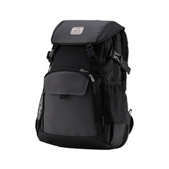 HARISSONS RHINO Laptop Backpack | 30L | Fits 15.6” Laptop | 420D PU-Coated Polyester & Vegan Leather | Office, Commute & Travel | Laptop Protection, Trolley Sleeve, Organizer (Grey)