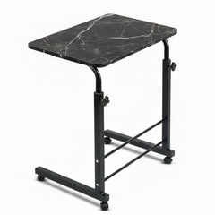 TECHNOVIBES Foldable Study Table/Bed Table/Foldable and Portable Wooden/Writing Desk for Office/Home/School (Wooden with Black Leg)
