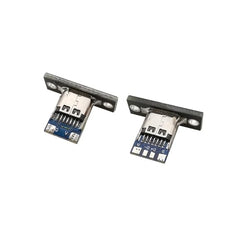 Universal Hub Pack of 4 4-Pin USB 3.1 Type-C Female Connector – Easy-Solder Charging Jack for Robotics and IoT Projects