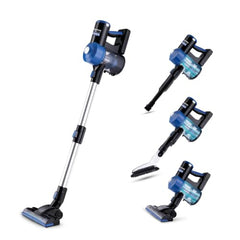 KENT Dash Vacuum Cleaner | 600W | High Suction Power >16 kPa | Cyclone5 Technology and HEPA Filter | Bagless Design | Ideal for Floor, Curtain, Carpet, Sofa & Car | Black & Blue