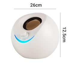 ZEBRONICS Blues 2.0 Computer Speakers, 8 Watts, 45° Elevated Drivers, Dual Passive Radiators, USB Powered, AUX, Volume Control Knob, RGB LED, for Laptops & Desktop (Black)