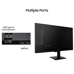 Samsung 27" M5 Smart Monitor with Smart TV Experience (Smartchoice) |FHD 1920 x 1080| Screen Mirroring | IPS Pane l TV Plus| Speakers | Adaptive Sound | Wi-Fi | HDMI |Bluetooth| LS27FM500EWXXL | Black