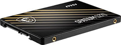 MSI SSD SPATIUM S270 SATA 2.5” 480GB – SATA 2.5" Internal Solid State Drive, Up to 500MB/s Read & 450MB/s Write, 3D NAND Flash, PHISON S11 Controller, Built‑in Data Security Features– 5‑Year Warranty