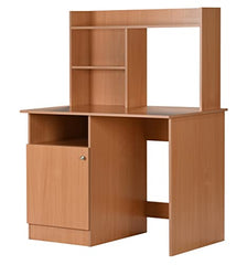 DeckUp Zeus Engineered Wood Study Table and Office Desk (Wotan Oak & White)