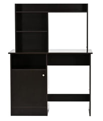 DeckUp Zeus Engineered Wood Study Table and Office Desk (Wotan Oak & White)