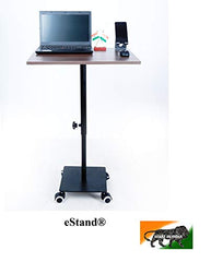 eStand Height Adjustable Laptop Table to be Used in Sitting & Standing Posture (Black HAT (29" - 45"))