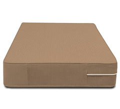HOMEKART Premium Cotton 220TC 78 x 72 x 8 King Size Double Bed Mattress Cover Protector with Zip/Chain|Provides All Around Protection - 1 pc Multicolor (Grey, 78 x 72 x 8)