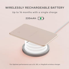 Satechi FindAll Wallet Card, Find My Compatible Tracker, Desert Rose