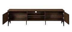 DeckUp Stella Engineered Wood TV Unit (Walnut & White, Matte Finish)