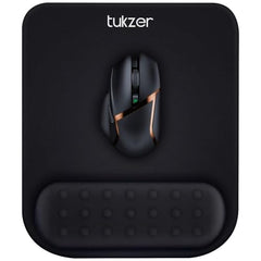 Tukzer Gel Mouse Pad Wrist Rest Memory-Foam Ergonomic Mousepad| Cushion Wrist Support & Pain Relief| Suitable for Gaming, Computer, Laptop, Home & Office Non-Slip Rubber Base (Grey)