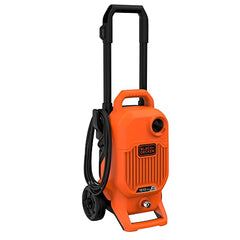 BLACK+DECKER BEPW1600 1300W 1600 PSI 110 Bar Pressure Washer for Car, Bike, Home & Garden Cleaning Use with Multiple Accessories Included, 1 Year Warranty, Orange & Black