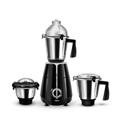 Wipro Elato FMG209 800 Watt Mixer Grinder with 4 Jars,Heavy Duty 100% Copper Ball Bearing Motor with 5 Year Warranty,Superfast Grinding,Clip Lids - Hands Free use, 4 Jars Mixer Grinder 800 Watt,Black