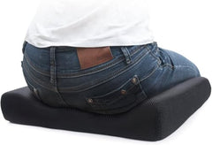 9villa Orthopedic Memory Foam Seat Cushion Perfect For Office Chair And Wheelchair Seat Pads For Office, Car, Home, Floor Helps in Back Pain Relief With Mesh Cover (18"x18"x3" Inch),Black